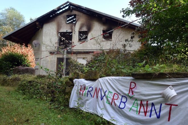 Immigration Crisis Europe Migrant Houses Being Burnt