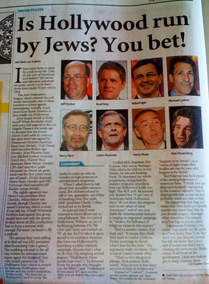 Hollywood Admits its run by Jews