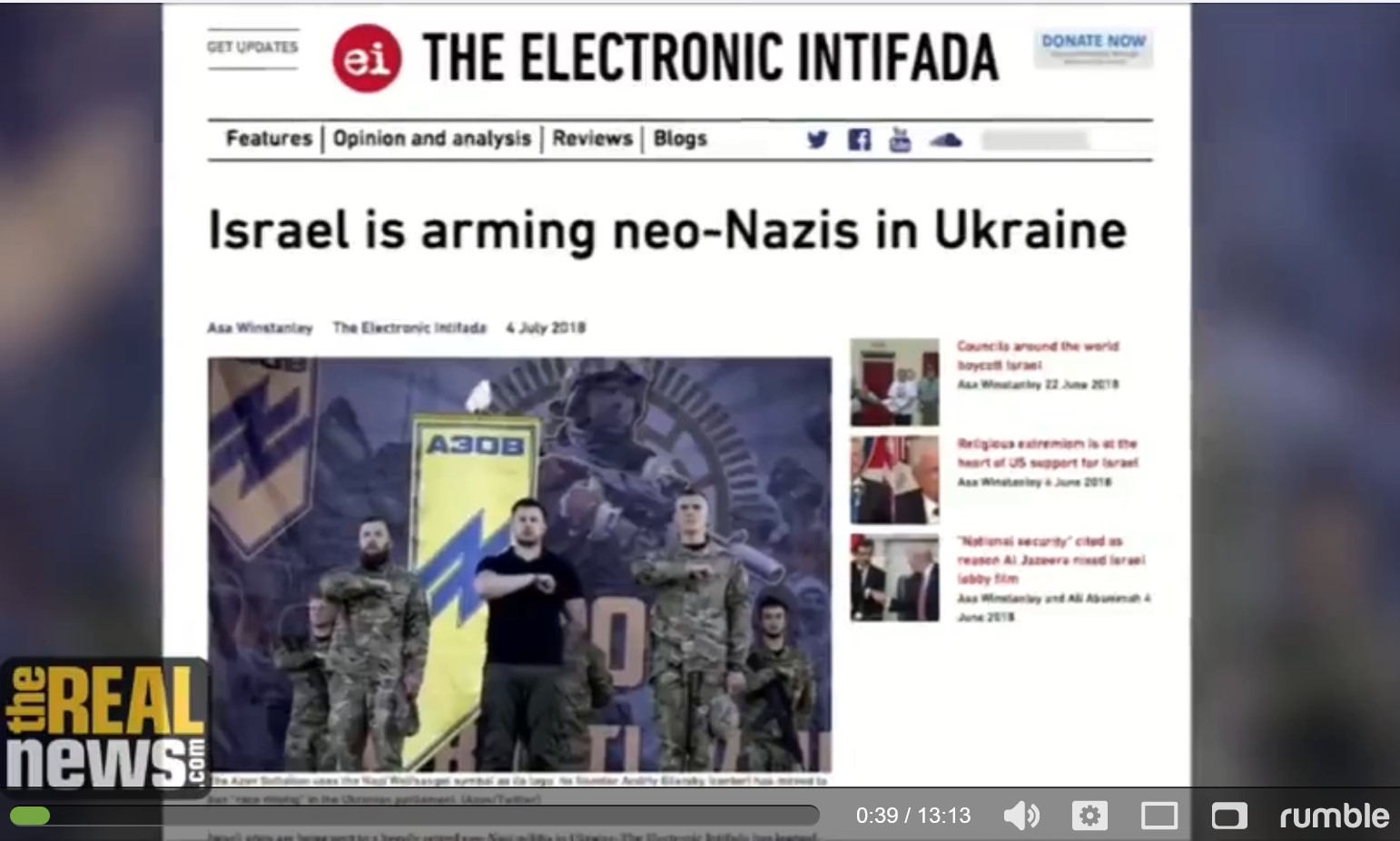 Screenshot 15israel arming nazies