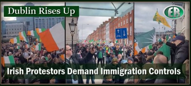 irish protesting n