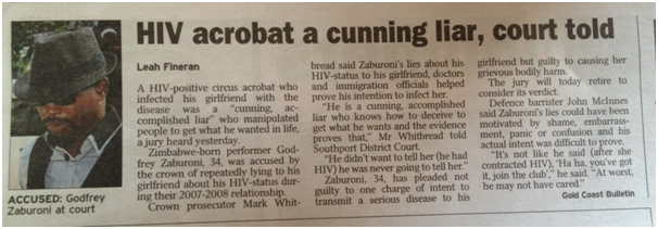 HIV acrobat infects women on purpose